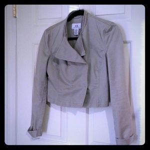 Armani exchange outlet cropped jacket