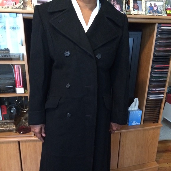 Black wool coat