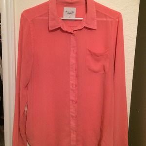 Button up pink shirt