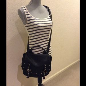 Rebecca Minkoff Black Logan Satchel Crossbody Bag
