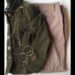 Corduroy Dark Olive Jacket