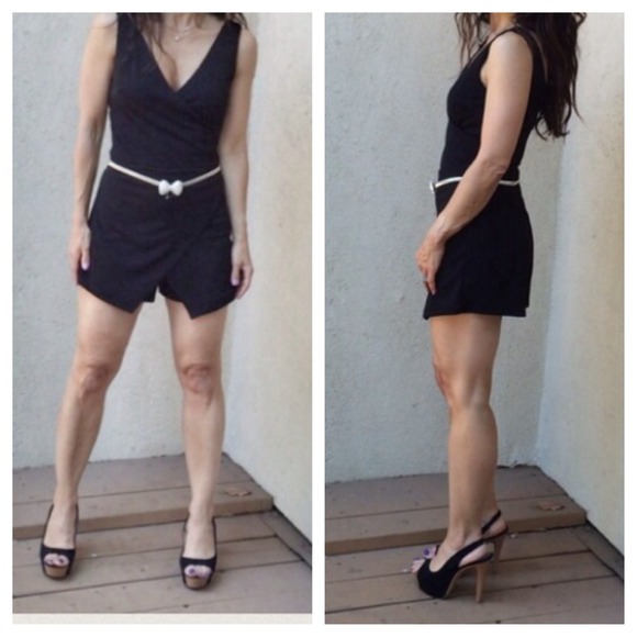 Dresses & Skirts - Asymmetrical black romper SALE