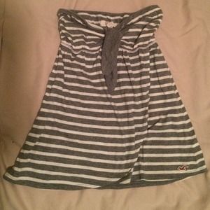 Hollister: Grey & White Tank Top