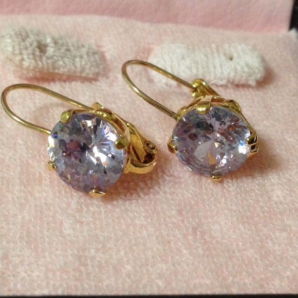 Auth Juicy Couture Amethyst Crystal Earrings