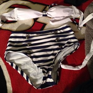 High waisted Pin up swimsuit
