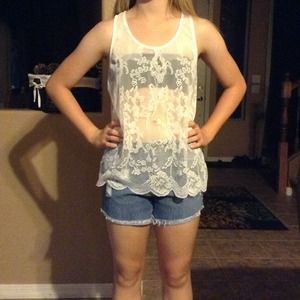 Lace tank top