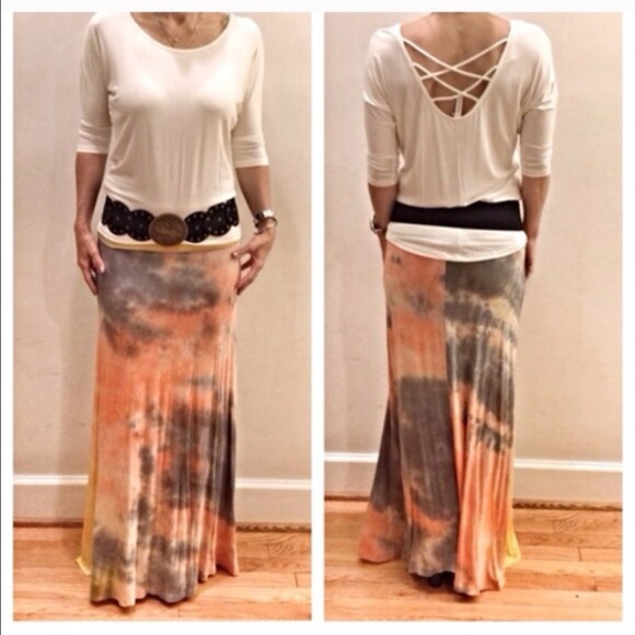 Tie dye long maxi SALE SALE last one - Picture 3 of 3