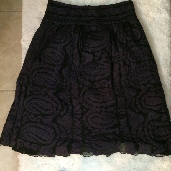 Purple skirt with textured pattern