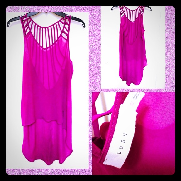 ❤️SALE❤️~Fuschia High Low Top~💜
