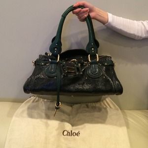 Chloe Emerald Green Paddington Lock handbag