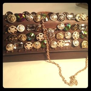 RCMC B.J. Inspired button embellished clutch RCMC B.J. Inspired button embellished clutch