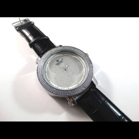Men's diamond master 12 ctw genuine diamond watch