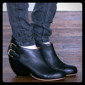Rachel Comey Barbaro Boots black leather wood heel