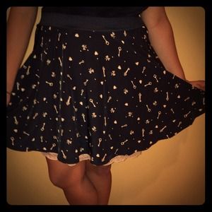 Skirt with Hearts, Bows & Keys 💖🎀🔑