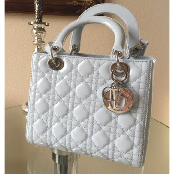 Christian Dior lady Dior patent med sz on hold - Picture 2 of 6