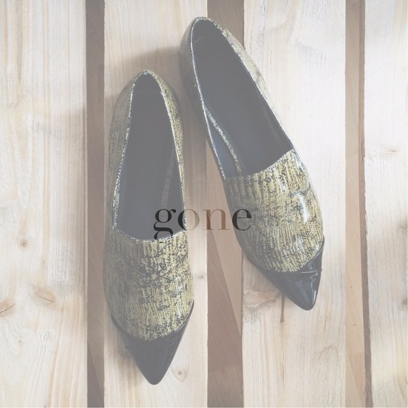 tibi Shoes - tibi embossed flats