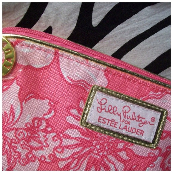 Lilly Pulitzer Clutches & Wallets - Pink and Gold Beautiful Cosmetic Bag!