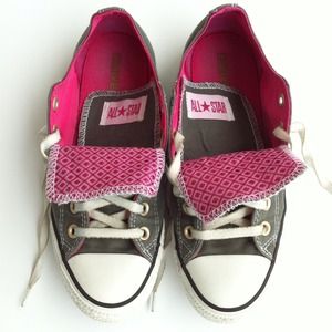 Pink and Army Green Converse Chuck Taylor All Star