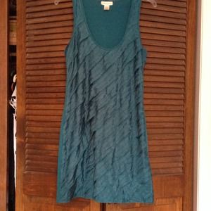 Flowy teal dress