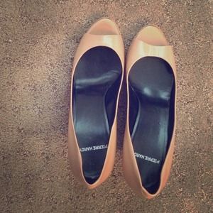 Pierre Hardy Nude Peep Toe Pumps