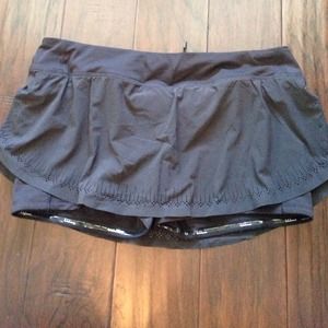 Lululemon run light as air skirt black seawheeze