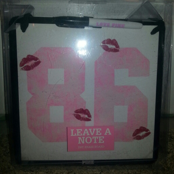 VS PINK Vintage Dry Erase Board