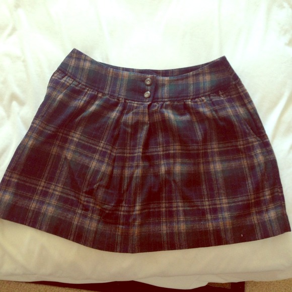 GAP Skirts Pretty Gap Wool School Girl Checkered Skirt Poshmark