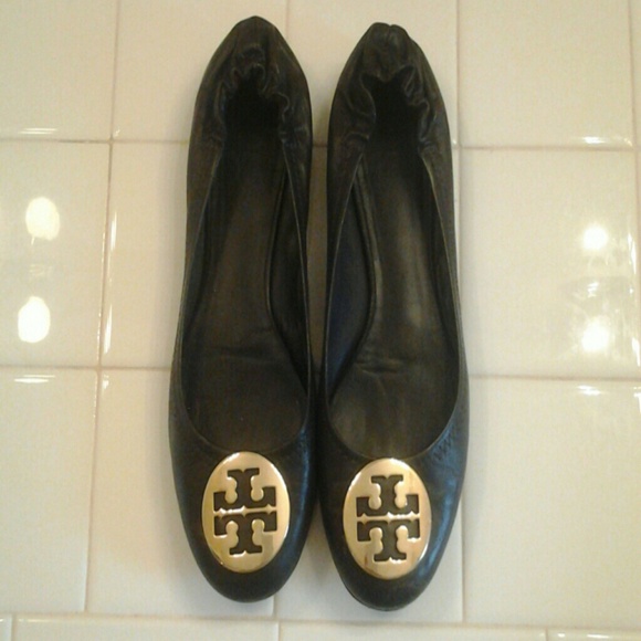 Dark brown tory burch flats