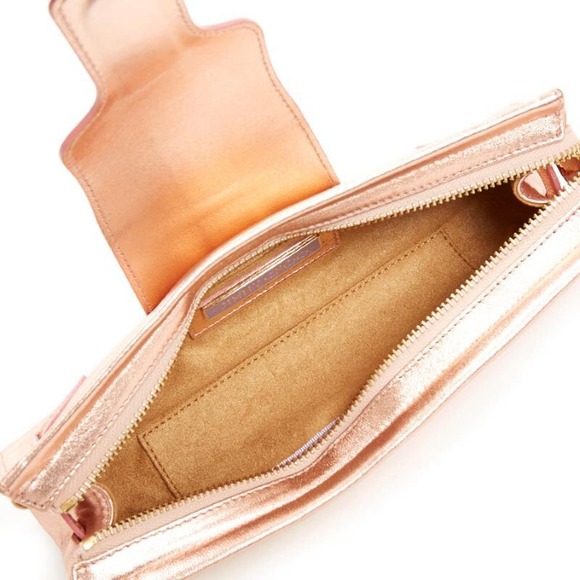 Jimmy Choo Champagne Pink Leather Clutch - Picture 3 of 4