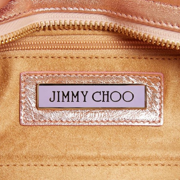 Jimmy Choo Champagne Pink Leather Clutch - Picture 4 of 4