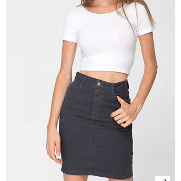American apparel 'almost black' skirt