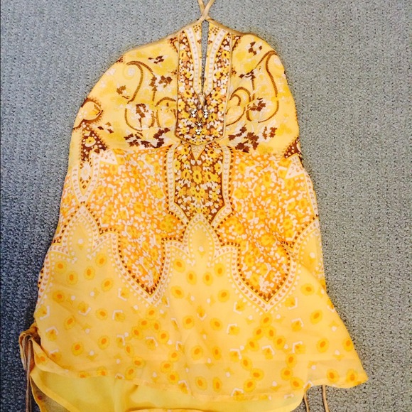 Adorable, brand new, Indian-inspired silk top! - Picture 2 of 4