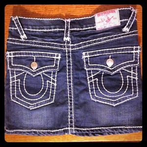 True Religion denim stretch skirt NEVER WORN