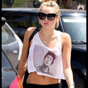 Brandy Melville Bob Dylan cropped tank top