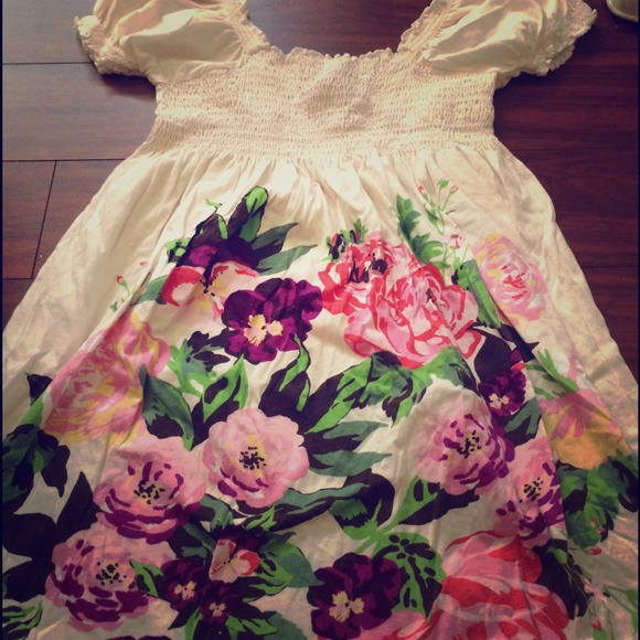 Beach style flower dress