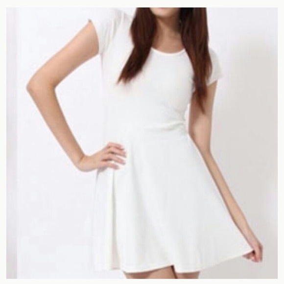 White Skater Dress