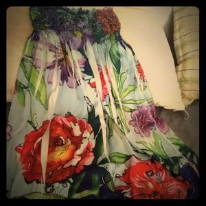 Aloha style summer colorful dress