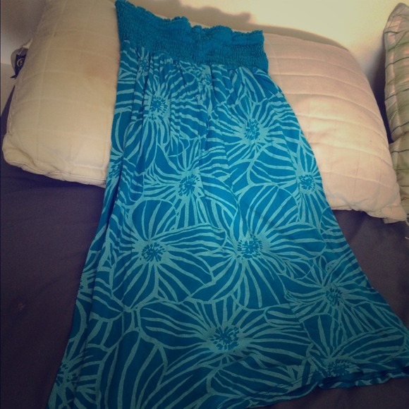 Blue beach dress