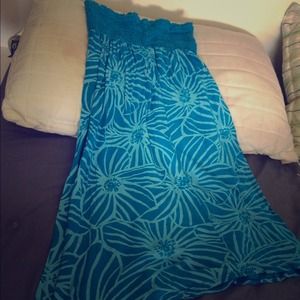 Blue beach dress