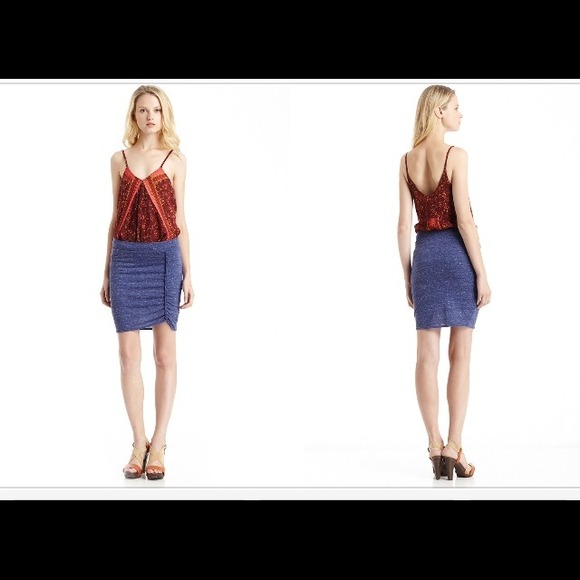 Free People knot skirt in Blue
