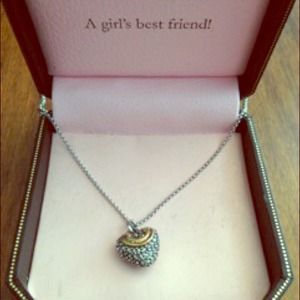 Juicy Couture rhinestone heart necklace