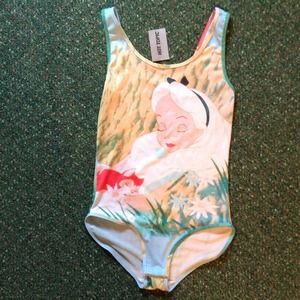 NWT Alice in Wonderland onesie