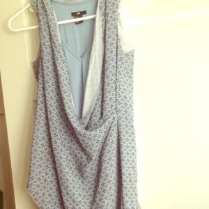 H and m patterned wrap dress