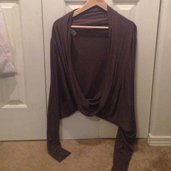Cute brown half sweater