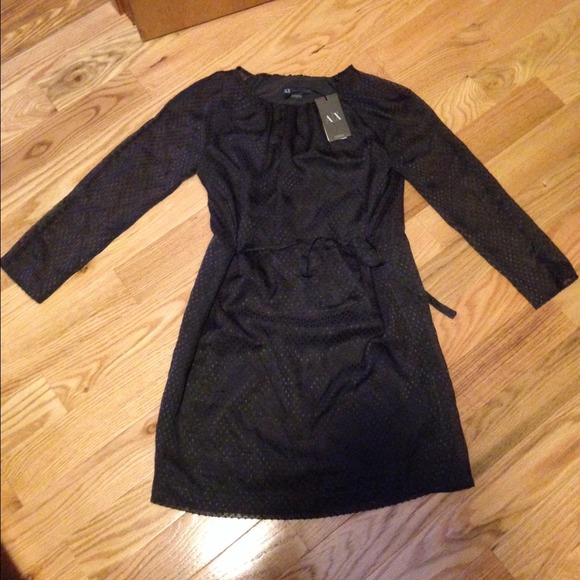 Armani Exchange black gorgeous light dress