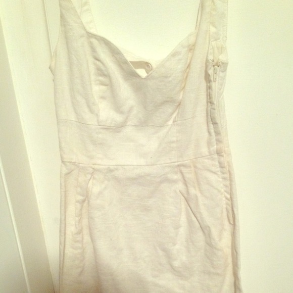 Urban outfitters white linen sundress