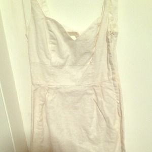 Urban outfitters white linen sundress