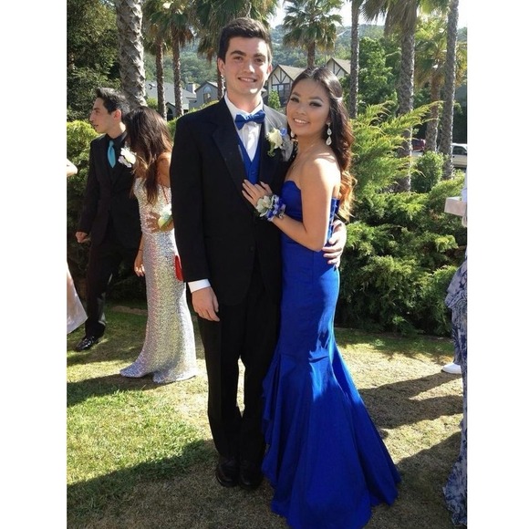 Prom dress Jessica McClintock, true blue