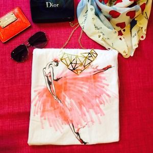 "Ballet Girl" White T-shirt