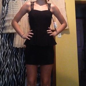 Peplum Little black dress!